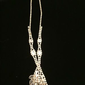 Necklace gold with Rhinestones